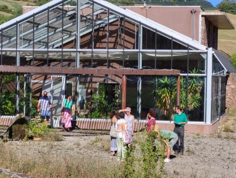 View on the solar-greenhouse