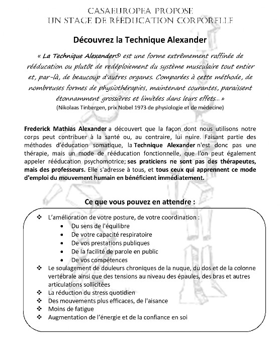 Stage Alexander - brochure