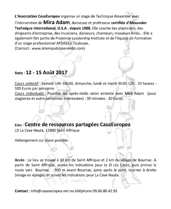 Stage Alexander - brochure