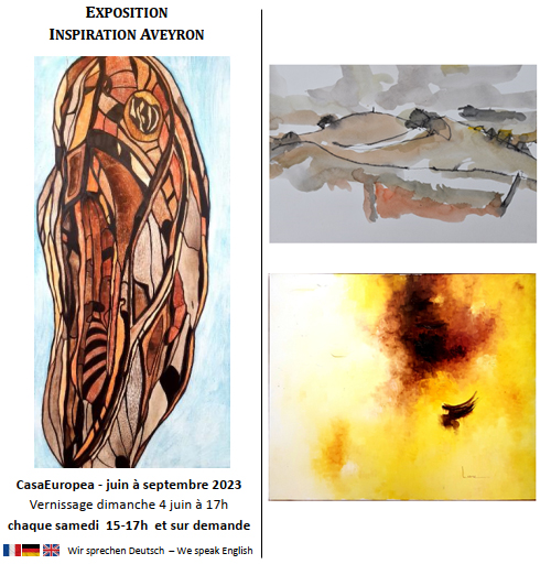Exposition "Inspiration Aveyron" de juin à septembre 2023 à la CasaEuropea